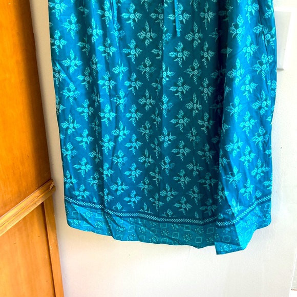 NWT BloomChic “ZOLA” Oversize turquoise bohemian caftan. Batik print. Size 12 - Picture 4 of 8